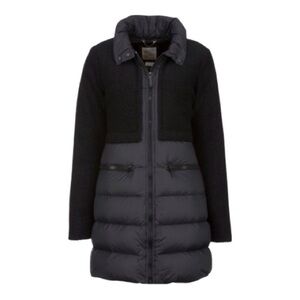 GEOX Women's black wool blend/puffer Jacket size US16